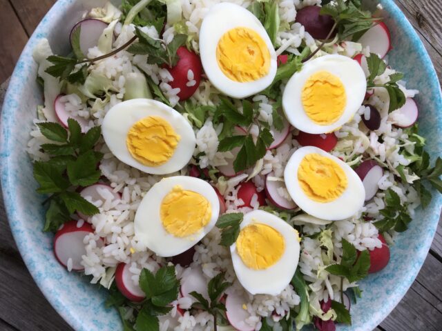 Wannabe vegetarisk nicoise salat
